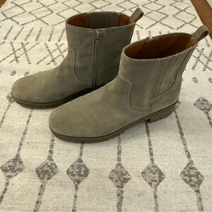 Women’s Lucky Brand Tan Suede Ankle Boots